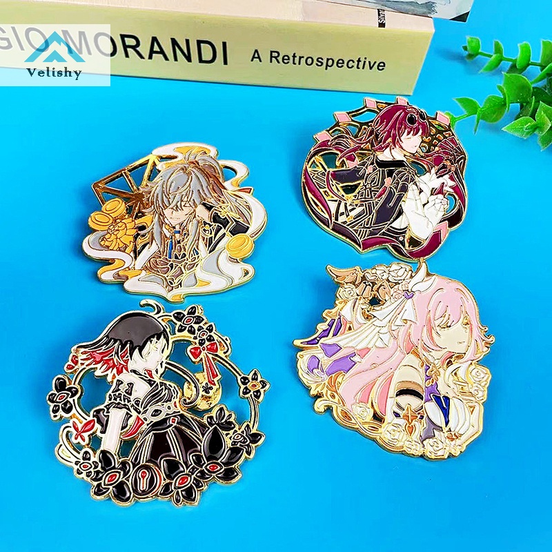 Ghim Cài Áo Kim Loại Hình honkai 3 elysia game honkai Tác Động Cho Ba Lô