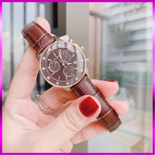 Đồng hồ nữ chính hãng Bulova 98R160 'Diamonds' Stainless Steel Chronograph - Máy pin Nhật - Kính cứng - Dây da THUHA LUX