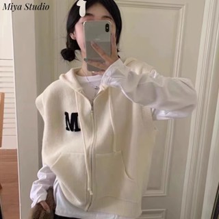  Miya Studio Áo Len áo khoác cardigan Trendy Fashion xu hướng Thể thao WMY2393F53 49Z231206 