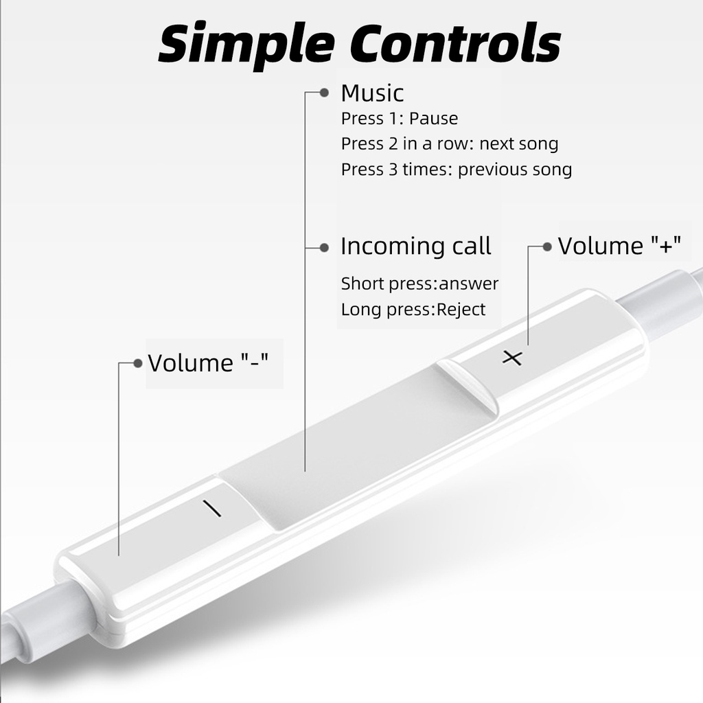 Fonken Tai Nghe Nhét Tai Jack 3.5Mm Có Micro Âm Thanh stereo Sống Động Cho samsung huawei ip
