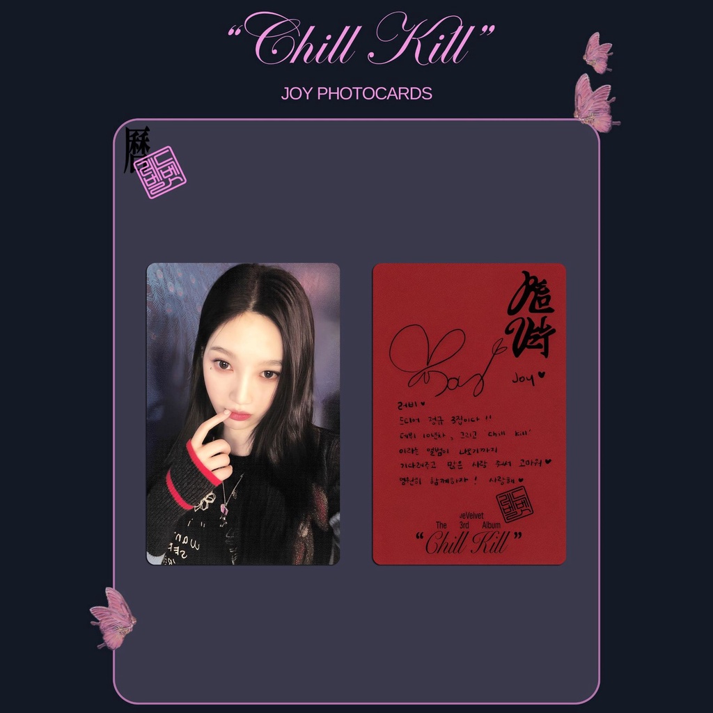 Album Ảnh Nhóm Nhạc red velvet Thẻ