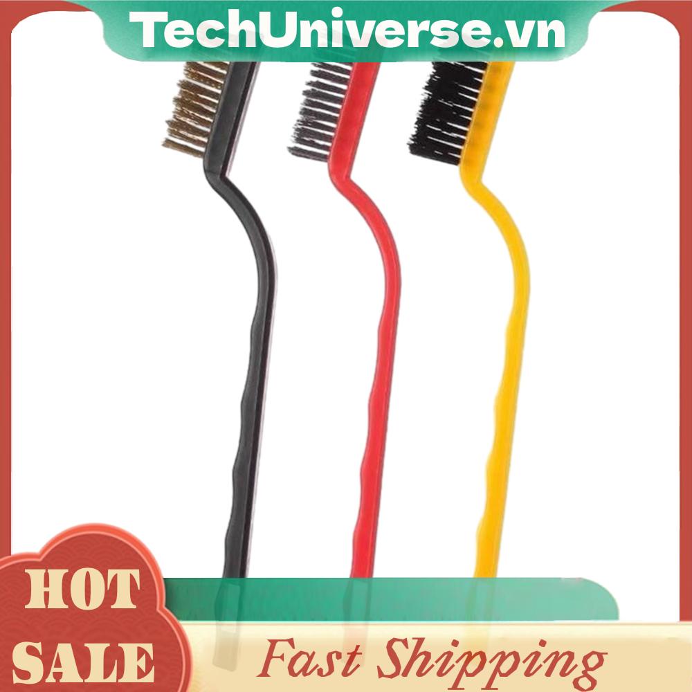 Set 3 Bàn Chải Dây Điện 7 inches Làm Sạch Sâu Chống Trượt