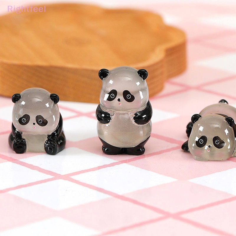 Đồ trang trí Gấu Trúc Dạ Quang mini Trang Trí Tiểu Cảnh Mới