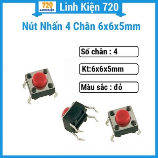 Nút nhấn 4 chân 6x6x5mm