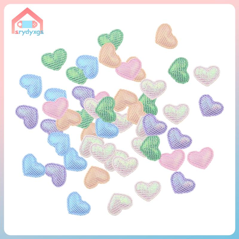 Bộ 50 Miếng Dán Trang Trí Mũ Hình Trái Tim Cho Ngày Valentine