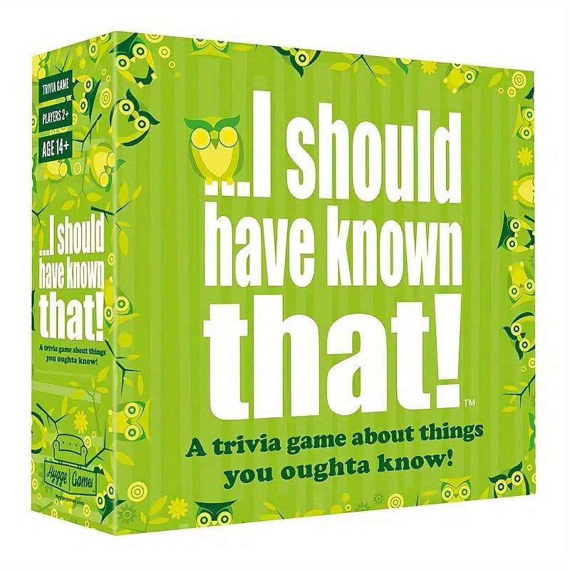Trò chơi trivia, tôi nên biết điều đó! Bộ Trò Chơi Thẻ Bài quiz Vui Nhộn