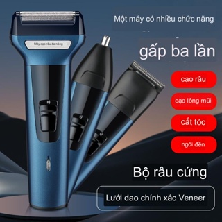 MÁY CẠO RÂU TÔNG ĐƠ CẮT TÓC full bộ đầy dủ chức năng tỉa lông mũi ê trong 1