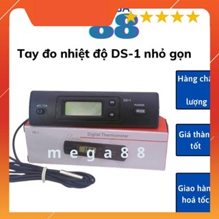 Tay đo nhiệt độ - nhiệt kế kỹ thuật số DS-1 nhỏ gọn, nhiệt kế chữ nhật đo tủ lạnh máy lạnh điều hòa oto,...