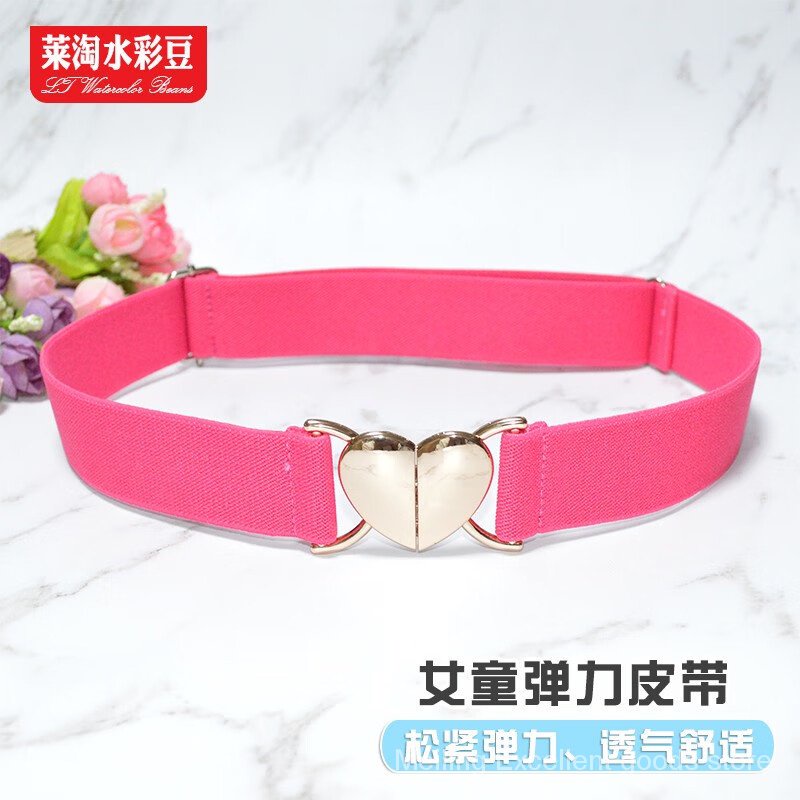 Laitao Thắt Lưng Co Giãn Phối Hạt Màu Nước Dễ Phối Đồ Có Thể Điều Chỉnh Cho Nữ Sinh Tiểu Học