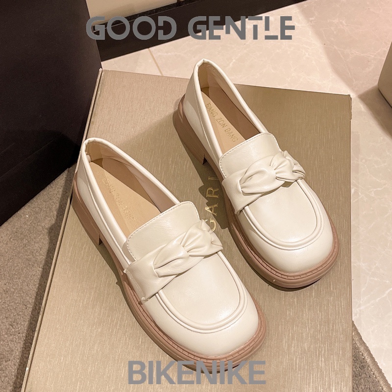 BIKENIKE Giày búp bê giày nữ 2023 NEW Mùa hè Vintage England phong cách thiết lập Mary Jane đơn giày2307341