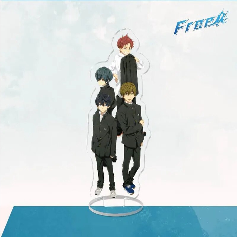 Mô hình Standee Height Free! Seijuurou Mikoshiba, Makoto Tachibana, Rei Ryugazaki Phụ kiện trang trí để bàn góc học tập