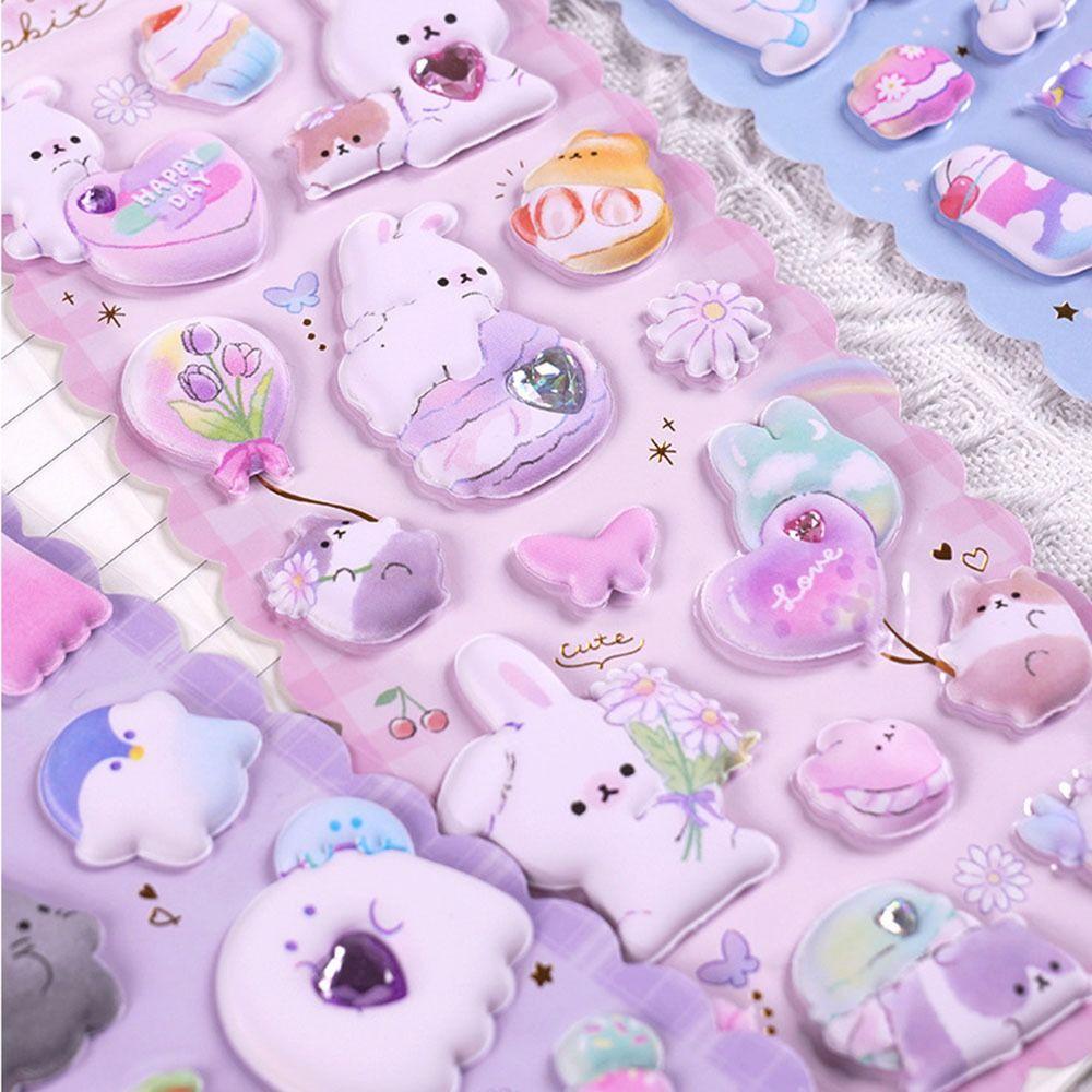 Lanfy Nhãn Dán Họa Tiết Chim Cánh Cụt pegasus 3d Nhiều Màu Sắc Vui Nhộn Trang Trí Sổ Tay / Hành Lý Sinh Nhật