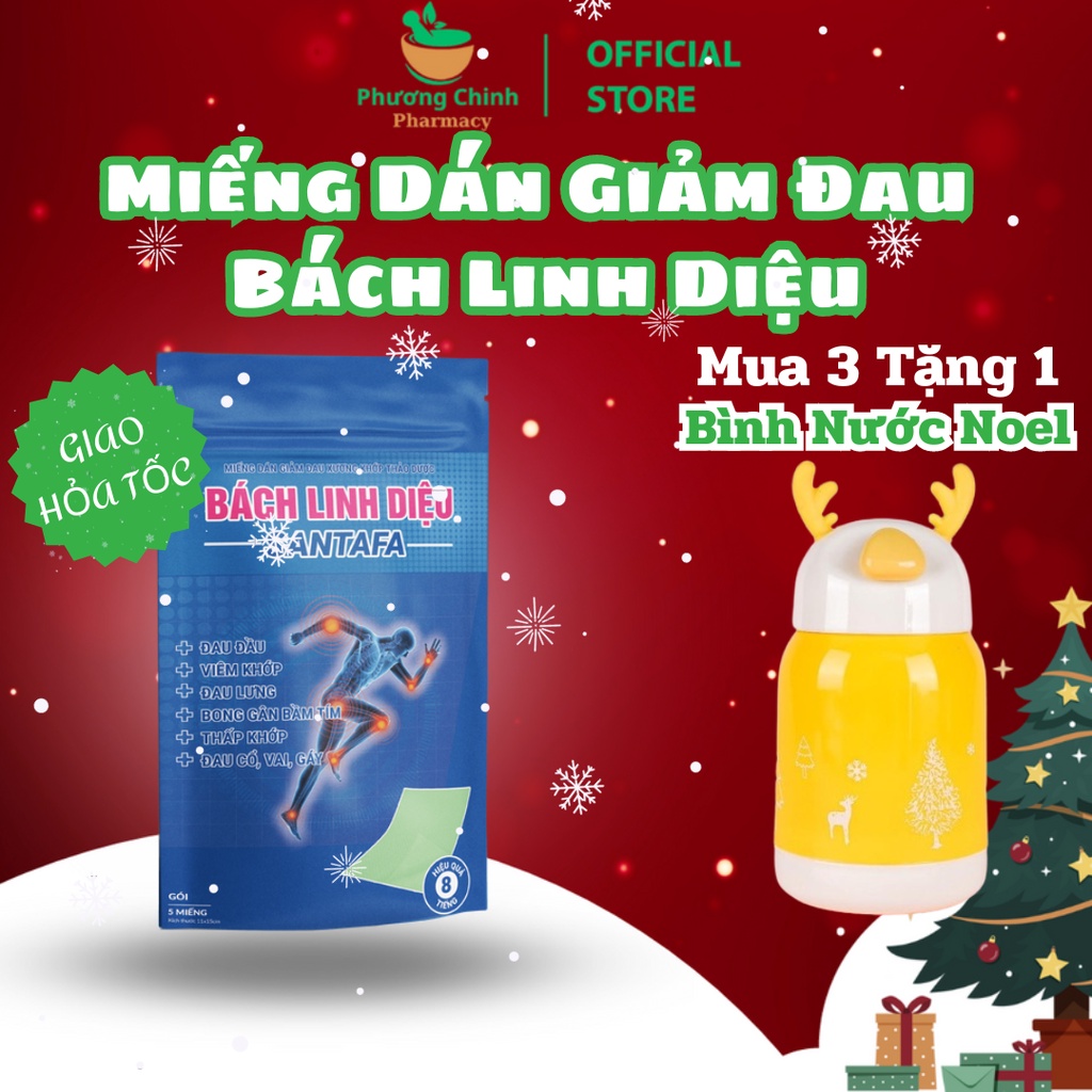 Miếng Dán Giảm Đau Cổ Vai Gáy, Đau Xương Khớp, Đau Do Chấn Thương Bách Linh Diệu Santafa
