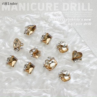 Rt set 3 phụ kiện đính đá 3d lấp lánh trang trí móng tay diy