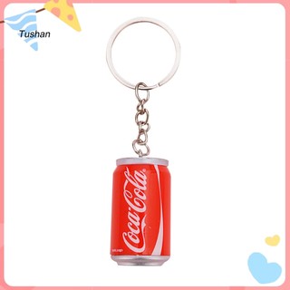 Móc khóa hình lon nước ngọt / lon coca cola mềm mại giá đỡ