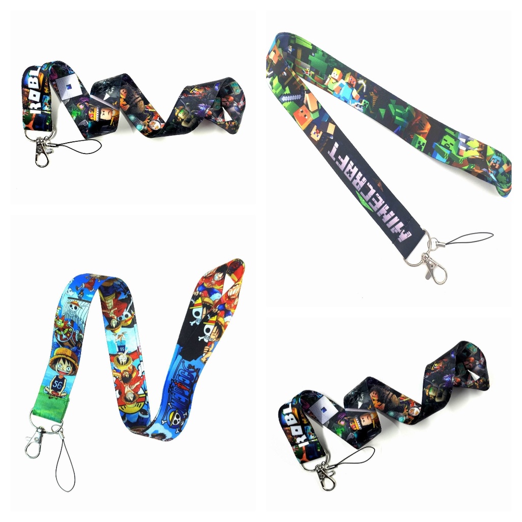 ROBLOX Dây Đeo Thẻ Tên Họa Tiết Hoạt Hình One Piece Độc Đáo
