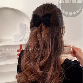 Kẹp Tóc Nơ Nhung Đỏ Mừng Năm Mới