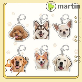 1 Móc Khóa Acrylic Hình Chú Chó Poodle Labrador Husky Chihuahua Màu Vàng Kim Kiểu Pháp