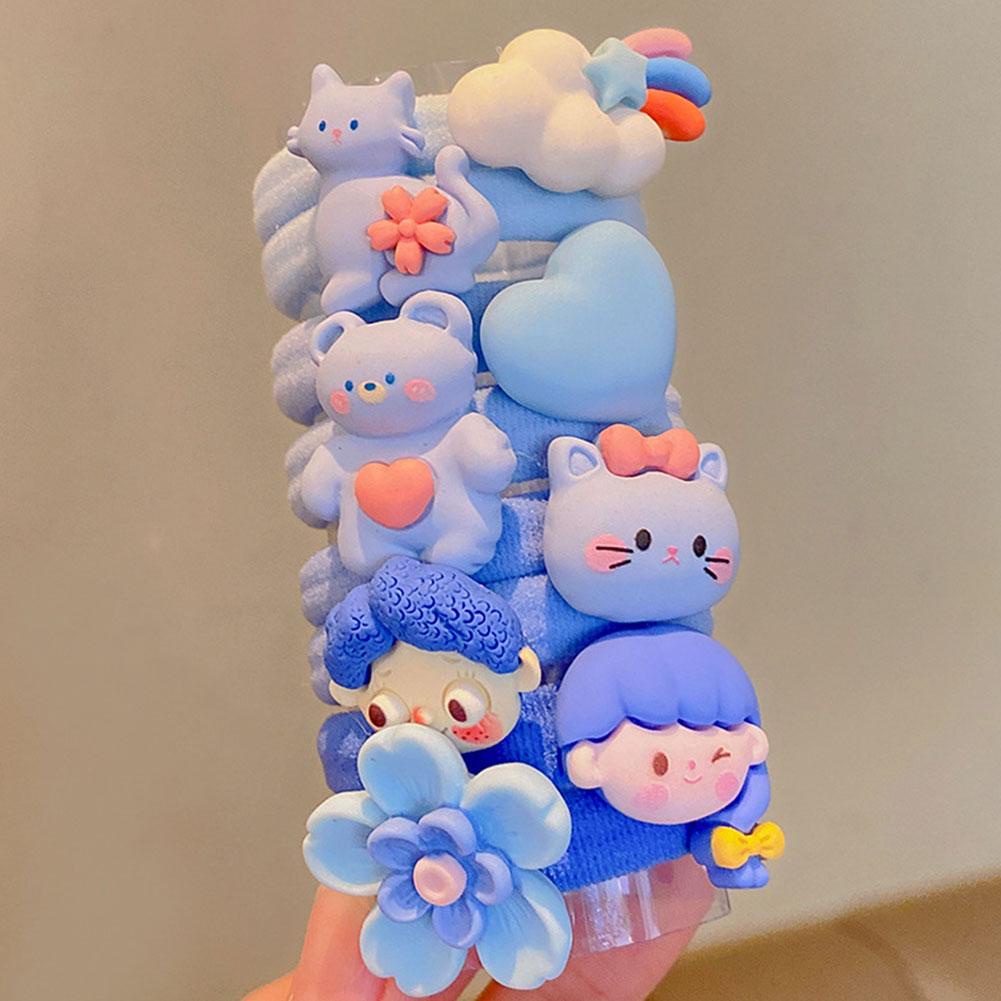SANRIO Kuromi Dây Buộc Tóc Bằng Cao Su Nhiều Màu Sắc u0b4 Dành Cho Trẻ Em