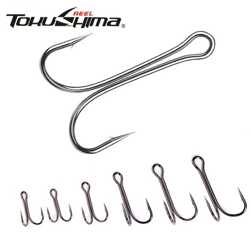 Tokushima set 20 Móc Câu Cá Đôi Chuyên Dụng