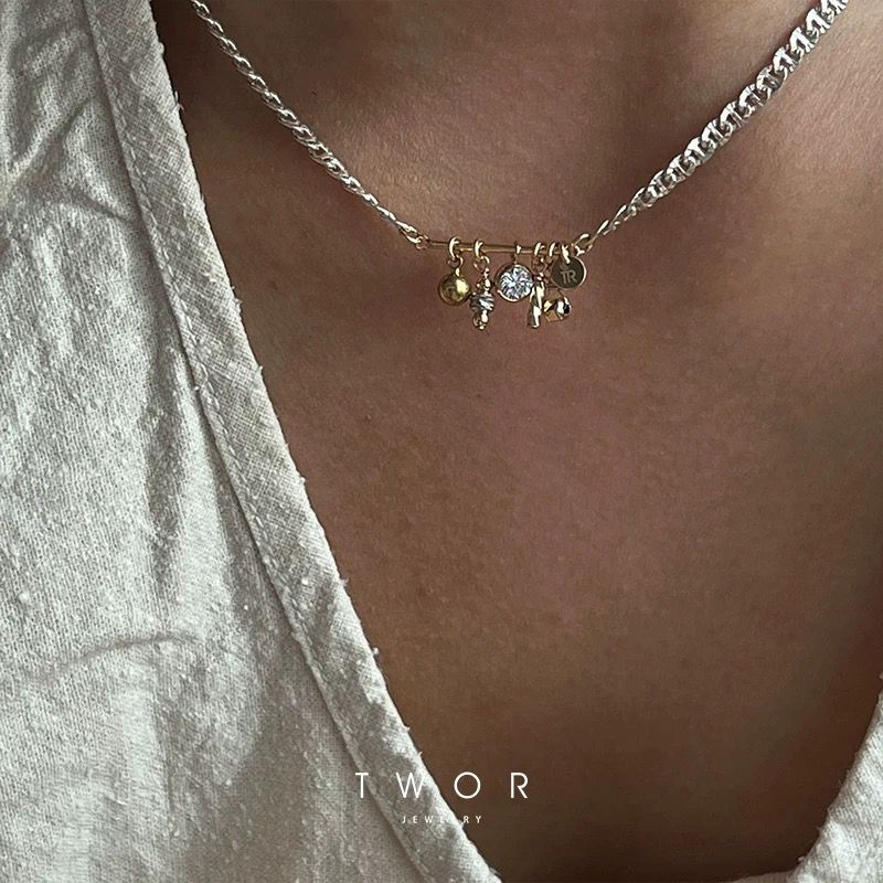 / Chính Hãng niche Vòng Tay Bạc Phối Ren Mặt linlang Thiết Kế Đơn Giản Phong Cách Mỹ