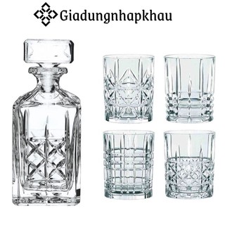 Set Bình Rượu Pha Lê Nachtmann 98196 Highland Whiskyset, Made In Germany, giadungnhapkhau19