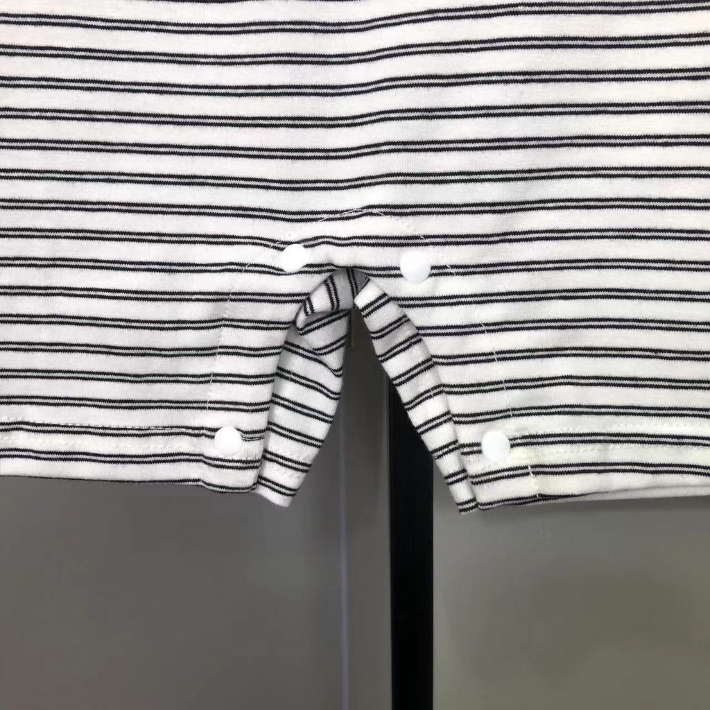 Áo Liền Quần Tay Ngắn Bằng cotton In Họa Tiết Hoạt Hình Dễ Thương Dành Cho Bé Trai Gái 0-24 Tháng Tuổi