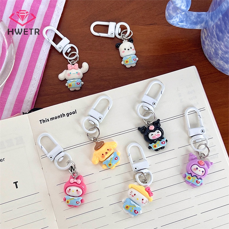Móc Chìa Khóa Hình Nhân Vật sanrio kuromi hello kitty cinnamoroll Dễ Thương Mới