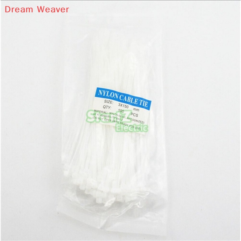 Túi 100 Dây Rút 3x150mm Tự Khóa Đa Màu Sắc