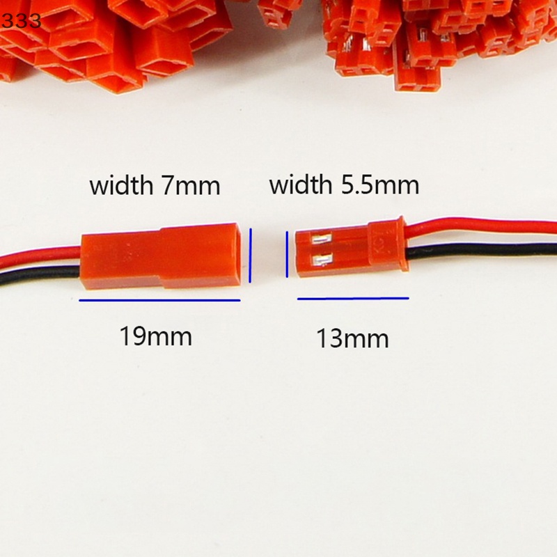 10 Bộ 10 Đầu Nối Dây Điện mini 100mm 26awg 2 pin Cho Máy Bay / Tàu Thuyền rc lipo