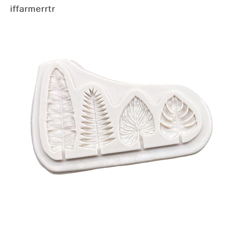 Khuôn silicone Làm Bánh Hình 4 Chiếc Lá