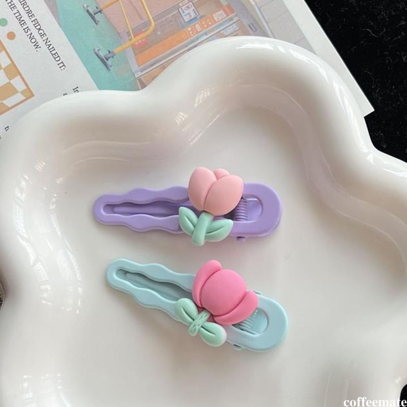 Kẹp Tóc Màu Kẹo Hình Hoa Dễ Thương Thời Trang