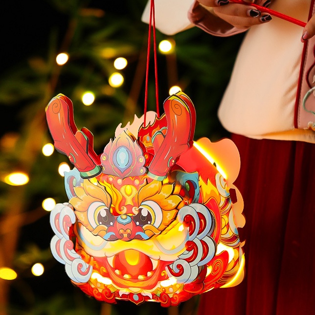 Lồng đèn Rồng Trang Trí Tết HOT 2024 trung thu đầu lân kỳ lân búp bê LOẠI 1