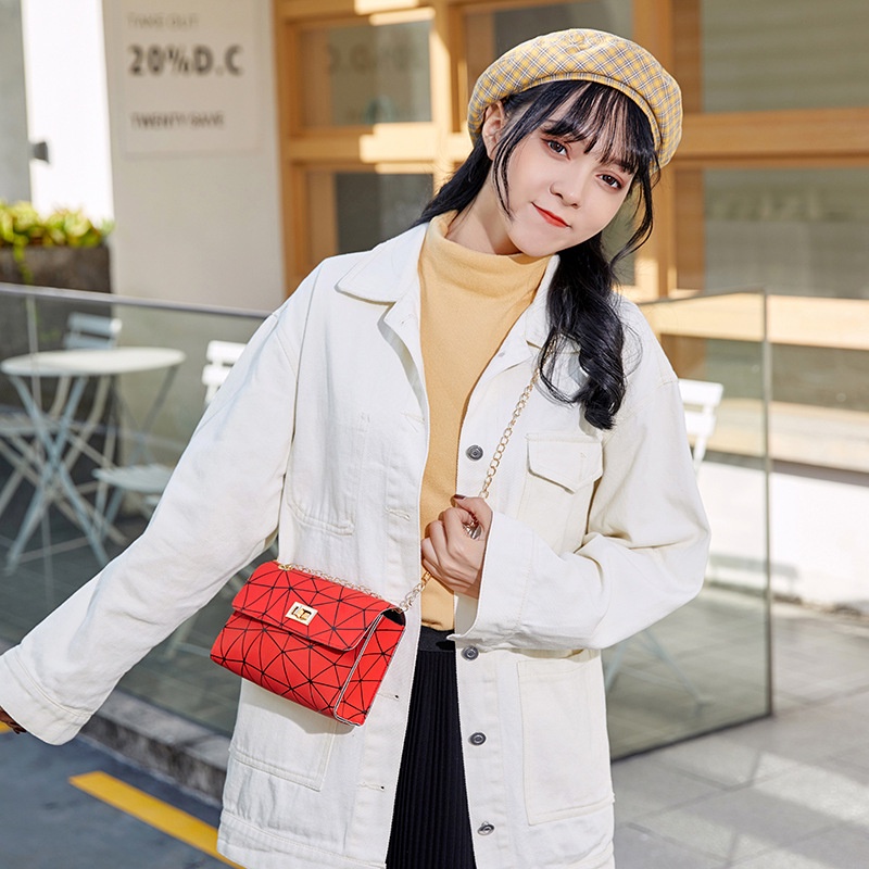 Galcheer Túi Đeo Chéo mini Hình Vuông Nhiều Màu Sắc Dễ Thương Cho Nữ