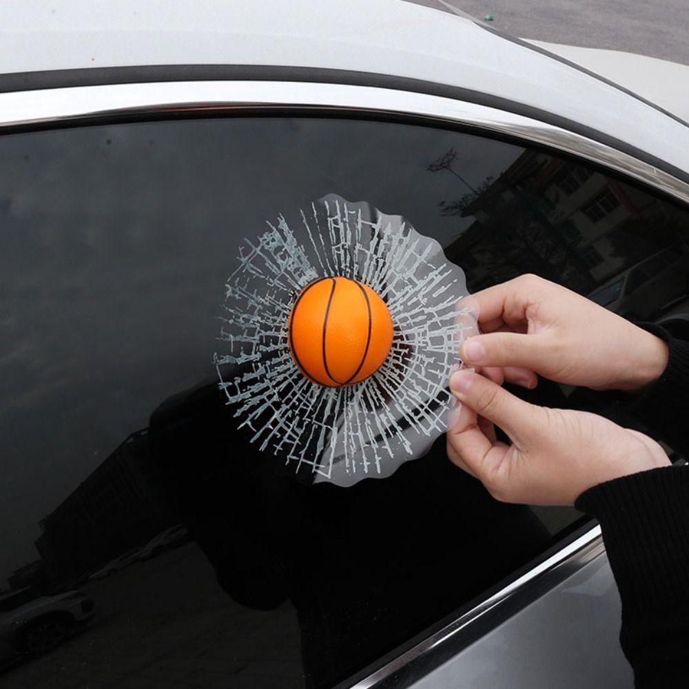 Adames Đề Can 3d Hình Bóng tennis Dán Cửa Kính Xe Hơi Chống Nước Tự Dính