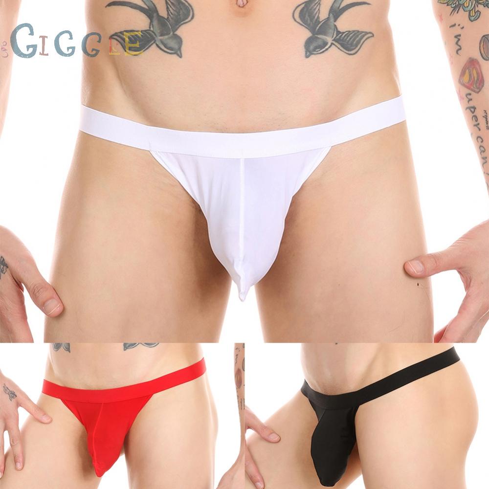 Men Sexy Stretchy Underpants Pouch Low Waist Thongs Jockstrap Underwear