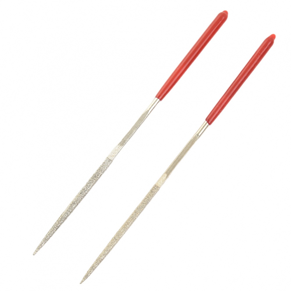 Dụng Cụ Dũa Móng Tay Bằng Thép Không Gỉ Màu Bạc + Đá Vuông