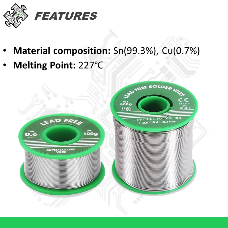 ENGLAB★Dây hàn lõi Rosin không chì có độ tinh khiết cao