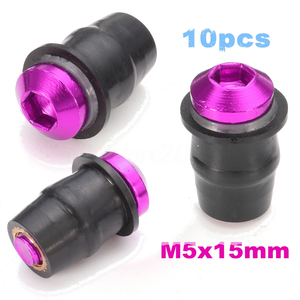 Đai Ốc Cao Su m5x15mm Cho Kính Chắn Gió Xe Máy