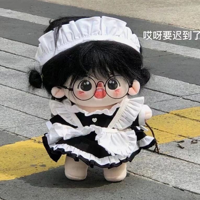 Bộ Đồ Hóa Trang Cô Hầu Gái 20cm Bằng cotton Dành Cho Búp Bê 06910