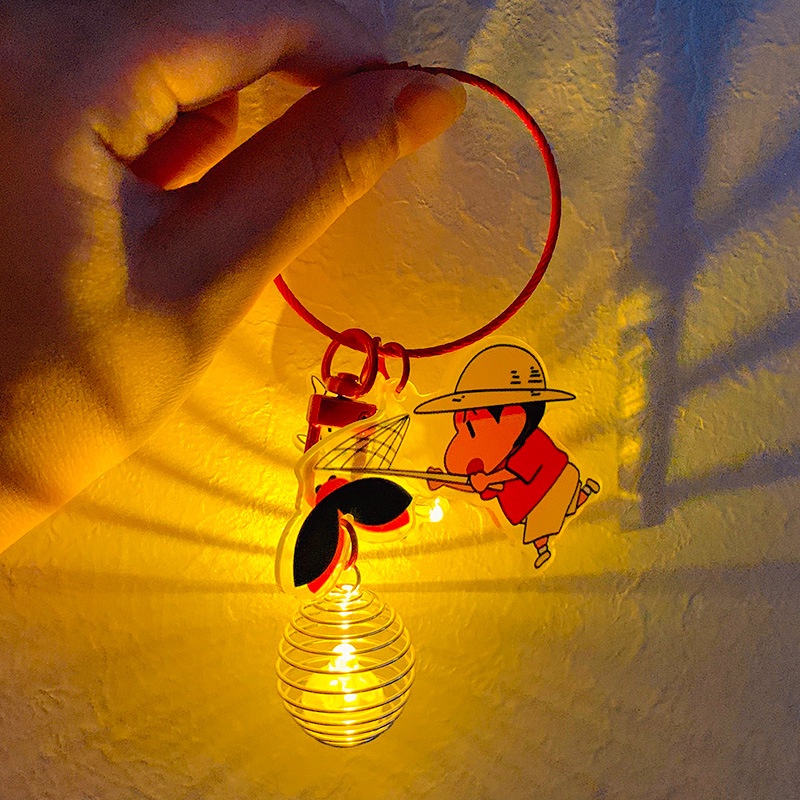 Móc Khóa Hình Cậu Bé Bút Chì shin-chan Bằng acrylic Phát Quang sp036