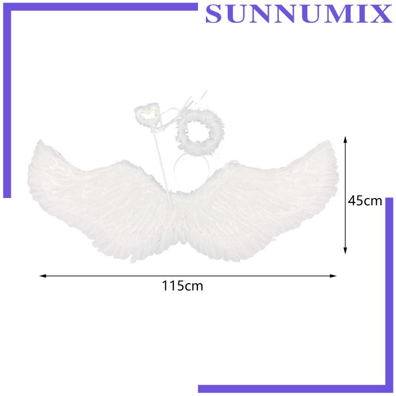 Bộ Cánh Thiên Thần Và Quần Lót Màu Trắng Dùng Làm Đạo Cụ Chụp Ảnh Dịp halloween