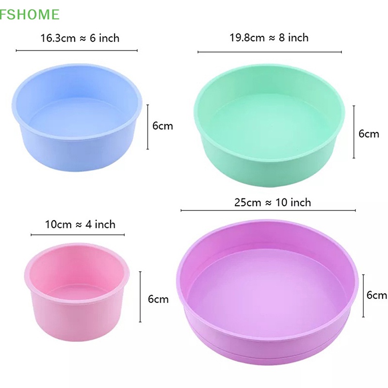 1 Khuôn silicone Làm Bánh Hình Tròn