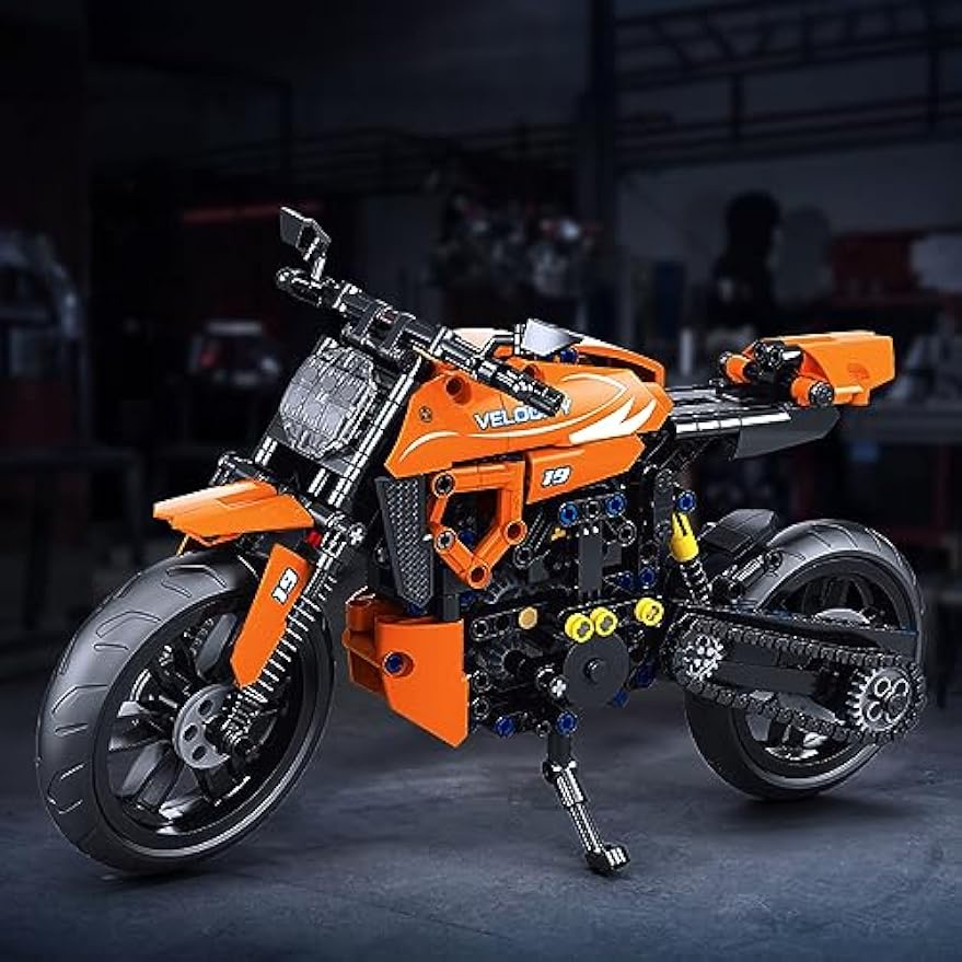 Bộ Đồ Chơi Lắp Ráp Mô Hình Xe Mô Tô Cho Bé Trai Và Bé Gái