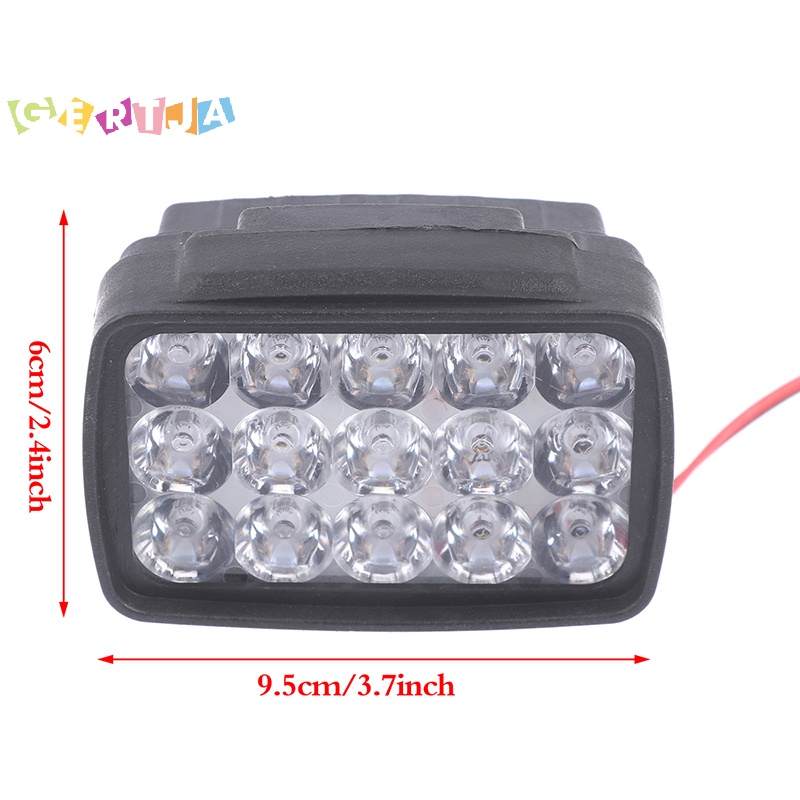 Đèn Pha led 15 Bóng 1000lm Chuyên Dụng Cho Xe Mô Tô atv