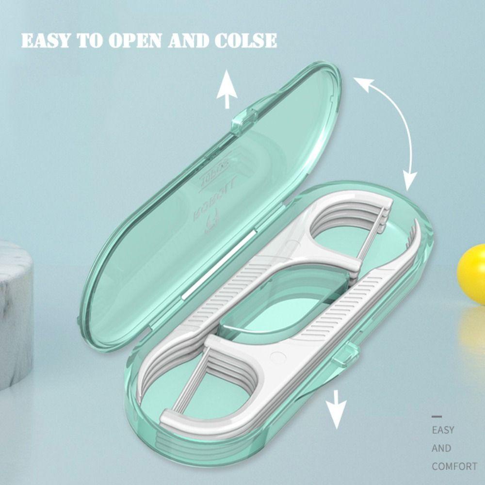 Fallforbeauty set 10 Hộp Nhựa Đựng Tăm Xỉa Răng Chống Bụi Tiện Dụng