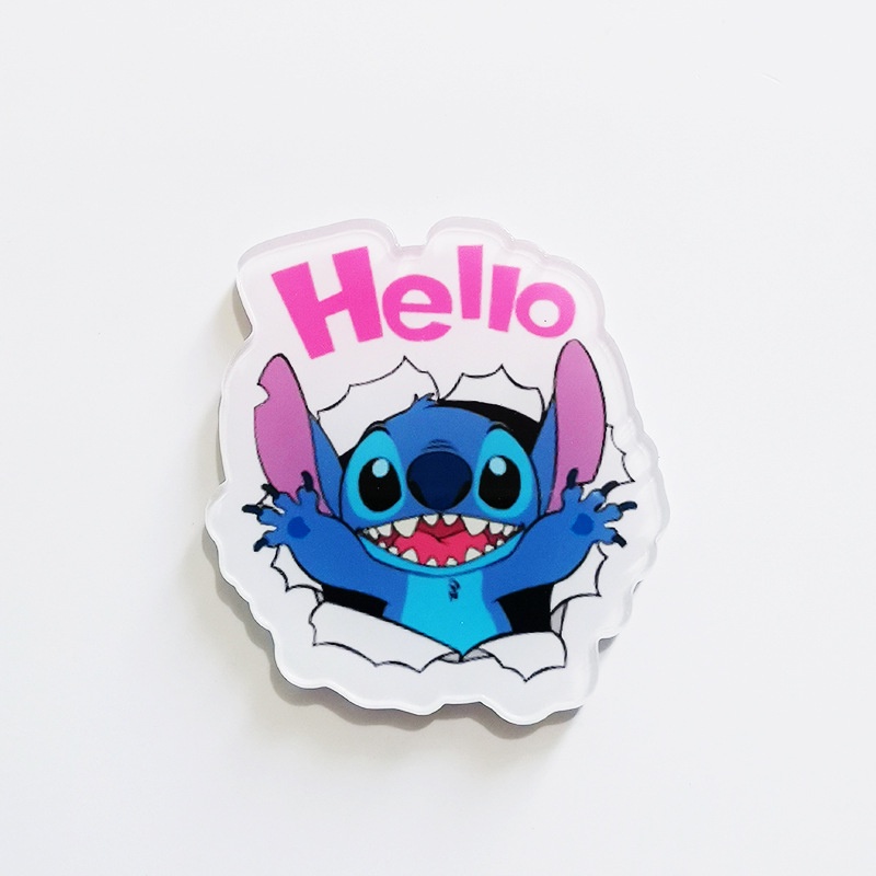Ghim Cài Áo Bằng acrylic Hình stitch disney Đáng Yêu