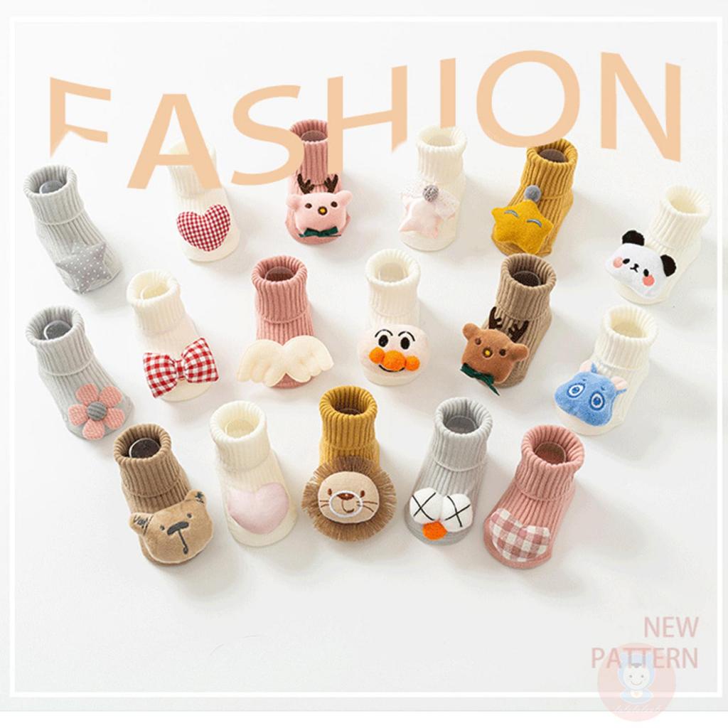 Laa6-giày Bông Ấm Áp Hình Hoạt Hình 3d Cho Bé