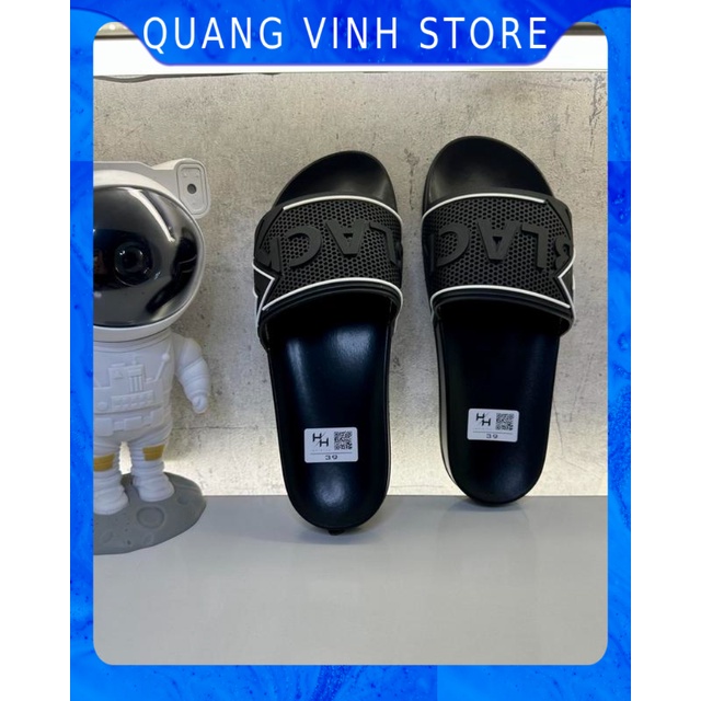 Dép quai ngang BLACK siêu phẩm cực kỳ sang chảnh  - Quang Vinh Store
