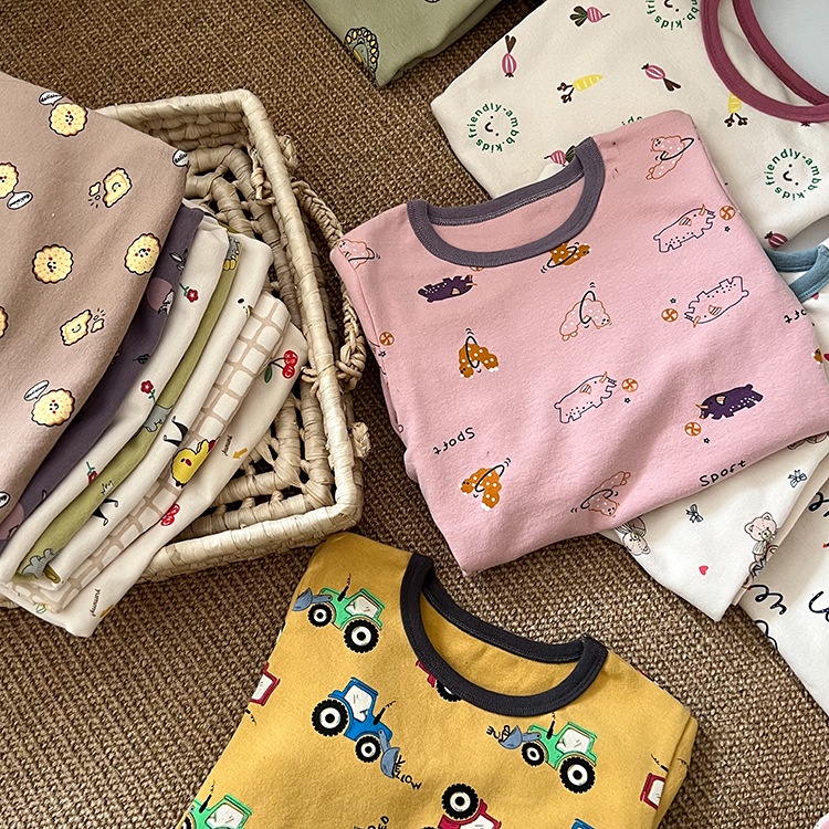 Bộ Quần Áo Ngủ Dài Tay Thu Đông Ambbkids Kích Thước  Mới Nhất Cho Bé Trai Bé Gái